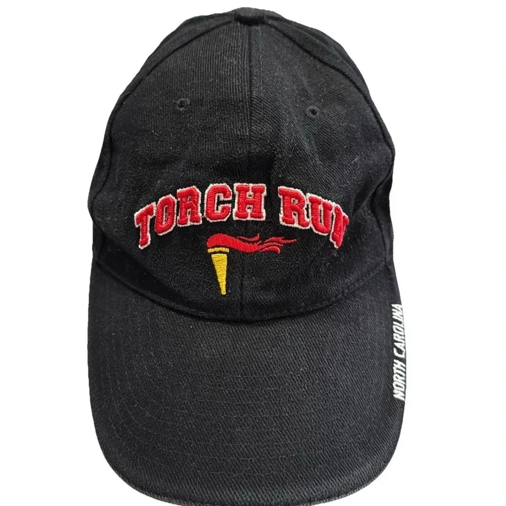 NC Law Enforcement Torch Run Special Olympics Hat Black Cap